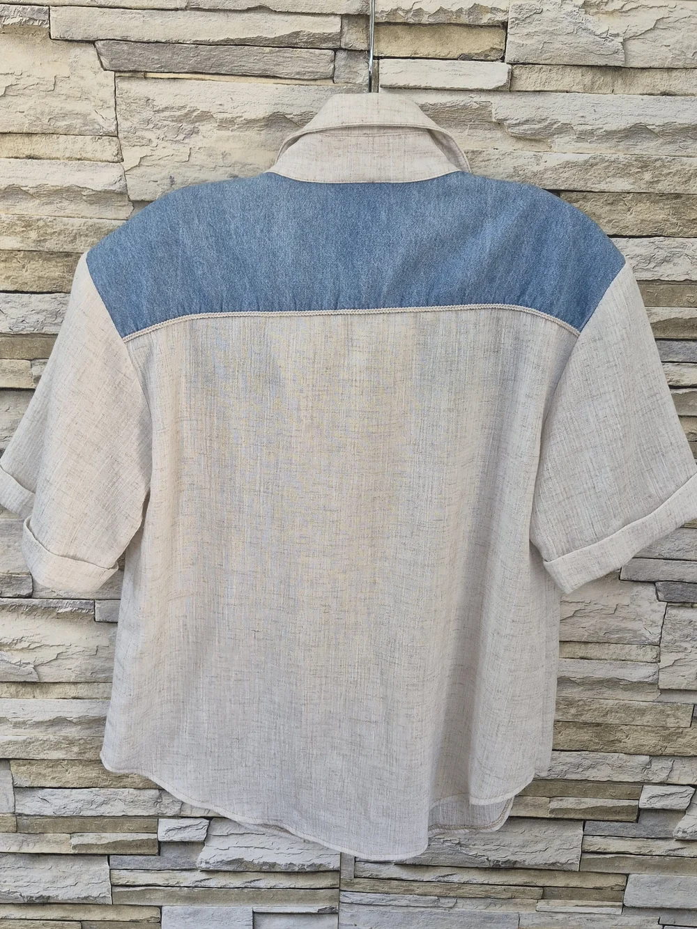 Vintage ​City Girl 2Pc Set Woman's 8/12 Beige Boho Western Linen Classic Retro
